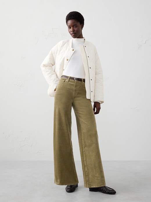 Soft Touch Slim Barrel High-Rise Pant