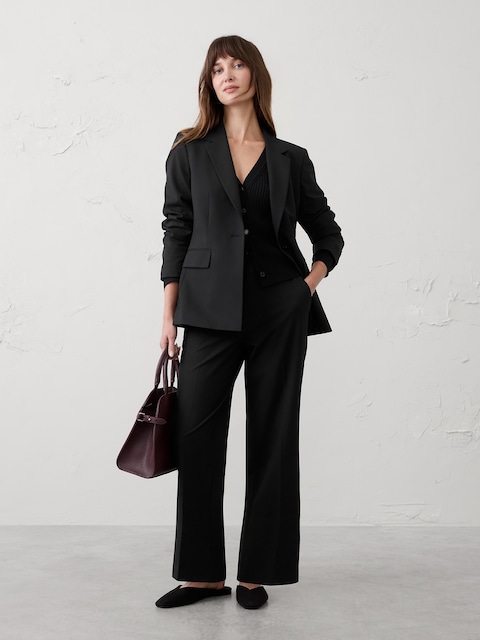 Straight High-Rise Sculpted Easy Trouser