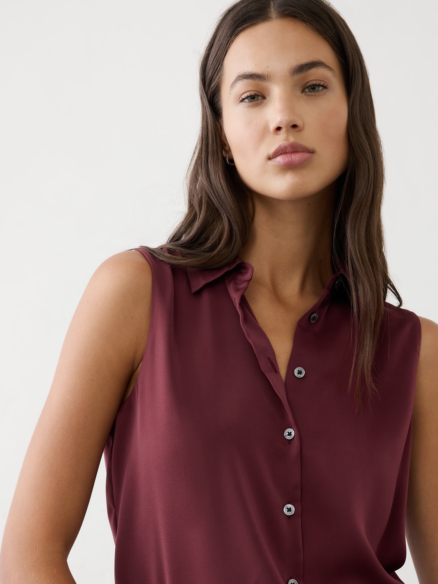 Image number 3 showing, Silky Collared Top