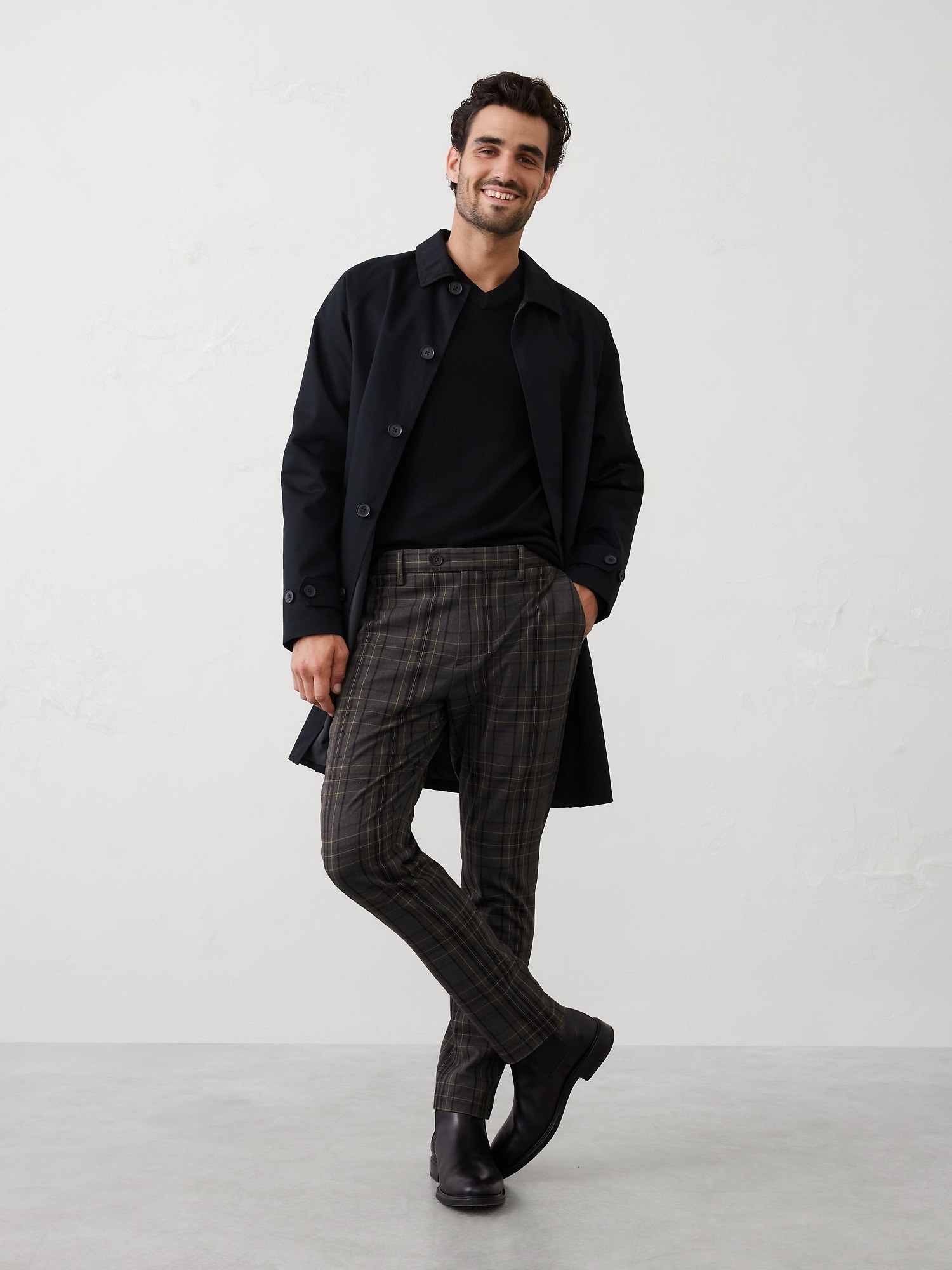 Tapered Slim Pant - Brown Multi