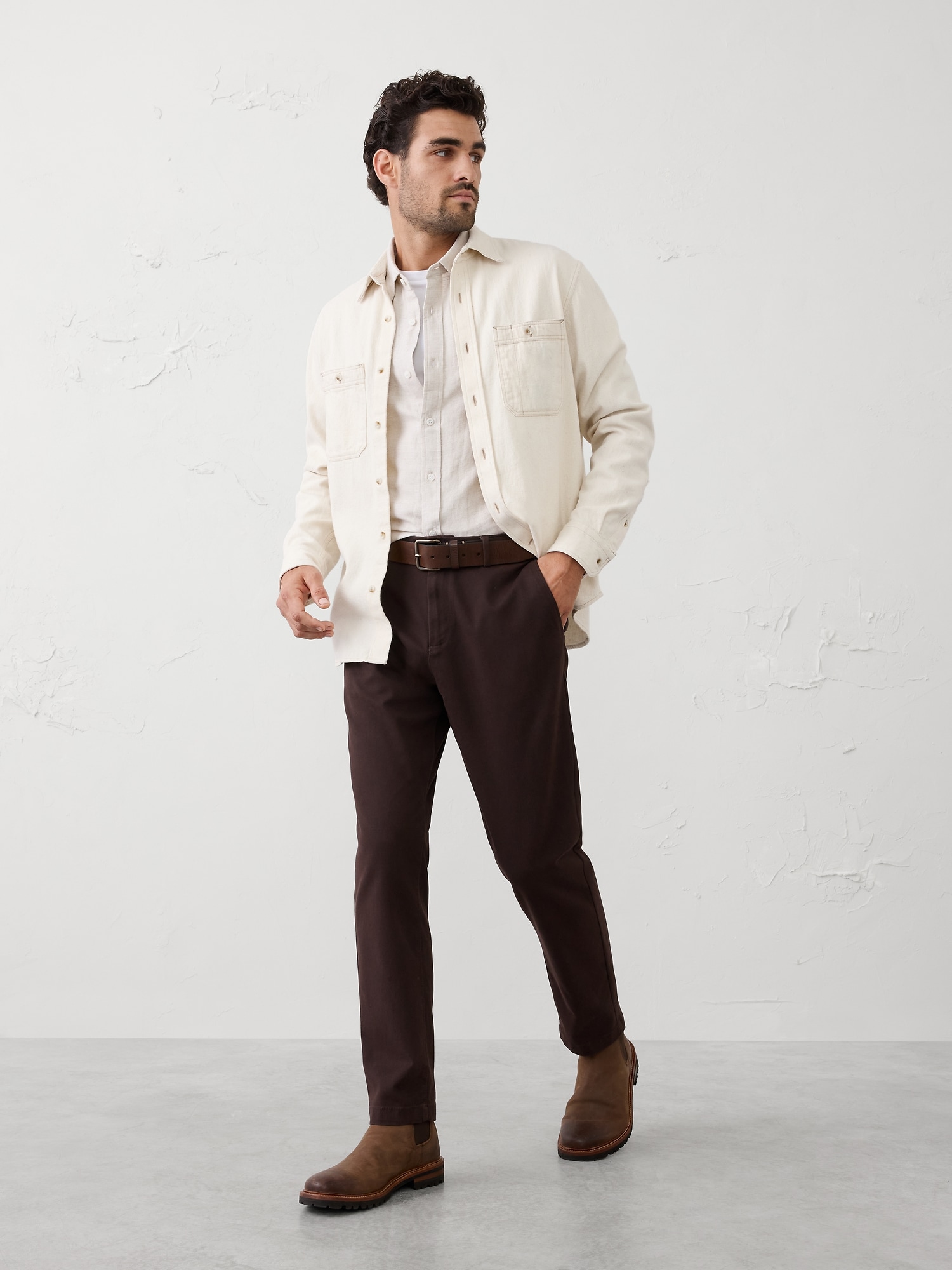 Image number 6 showing, Slim-Fit Linen-Blend Shirt