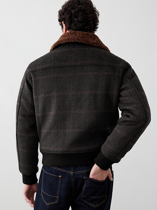 Wool-Blend Bomber Jacket