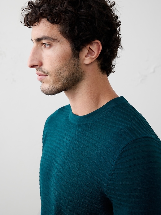 Merino Wool Textured Sweater