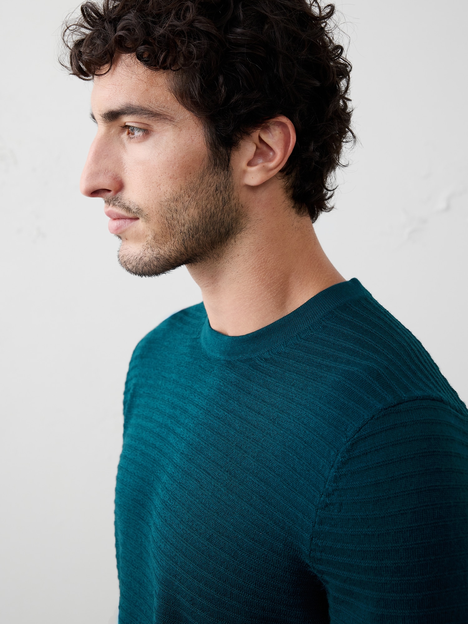 Image number 3 showing, Merino Wool Textured Sweater
