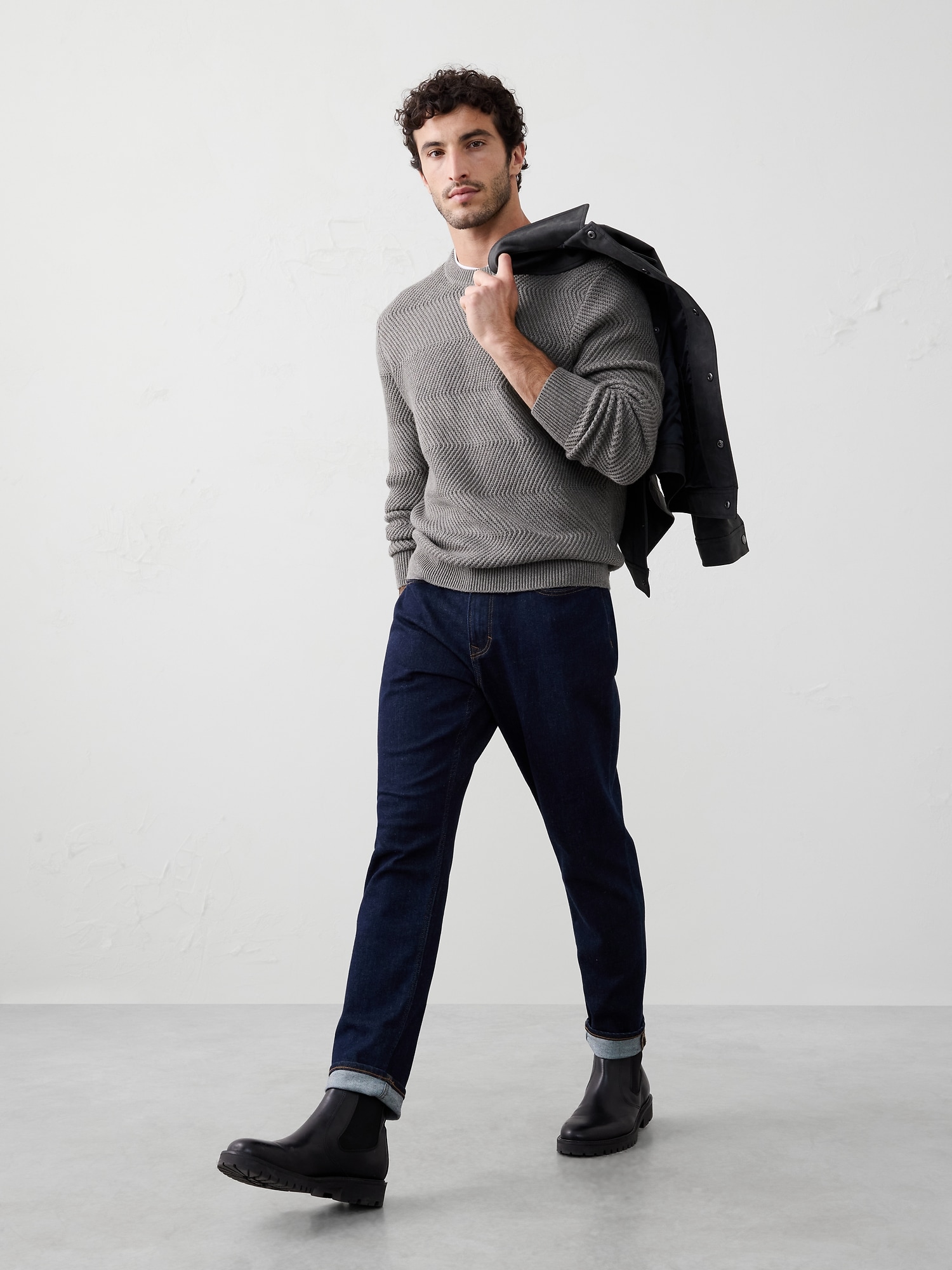 Zigzag Textured Sweater