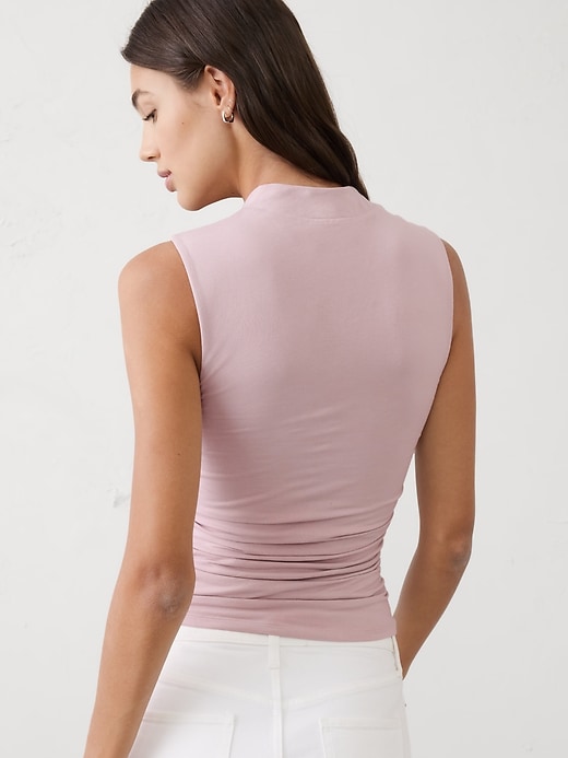 Soft Stretch Side-Shirred Top