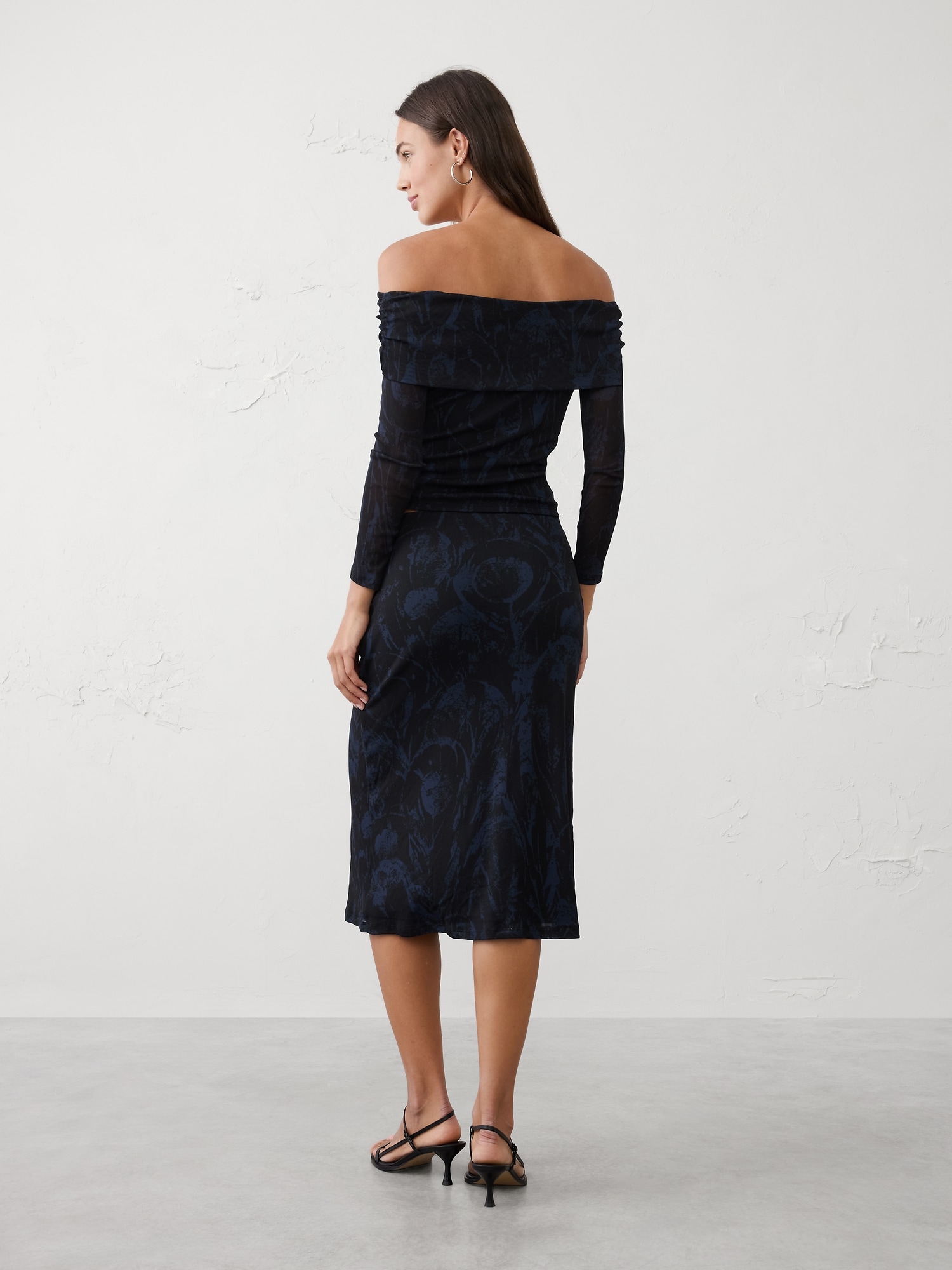 Image number 2 showing, Mesh Midi Skirt