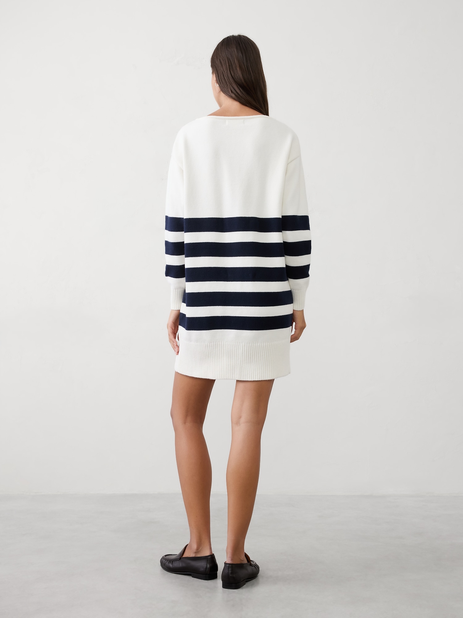 Image number 2 showing, Boatneck Mini Sweater Dress