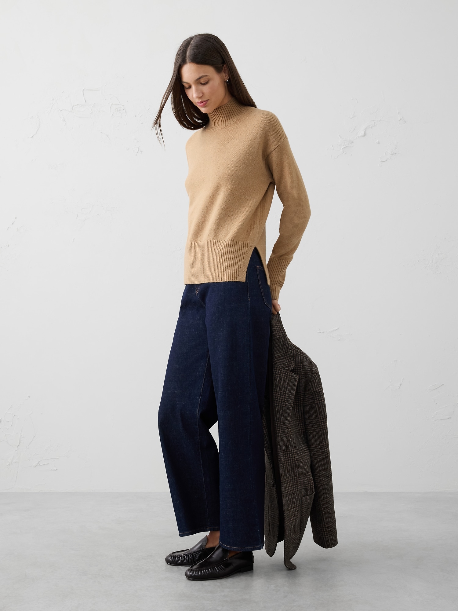 Perfectly Soft Turtleneck Sweater - Camel