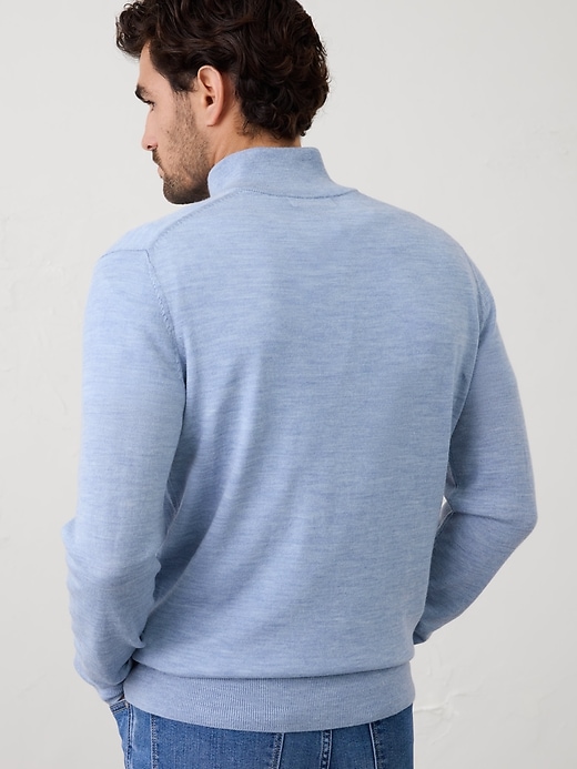 Merino Wool Half-Zip Sweater