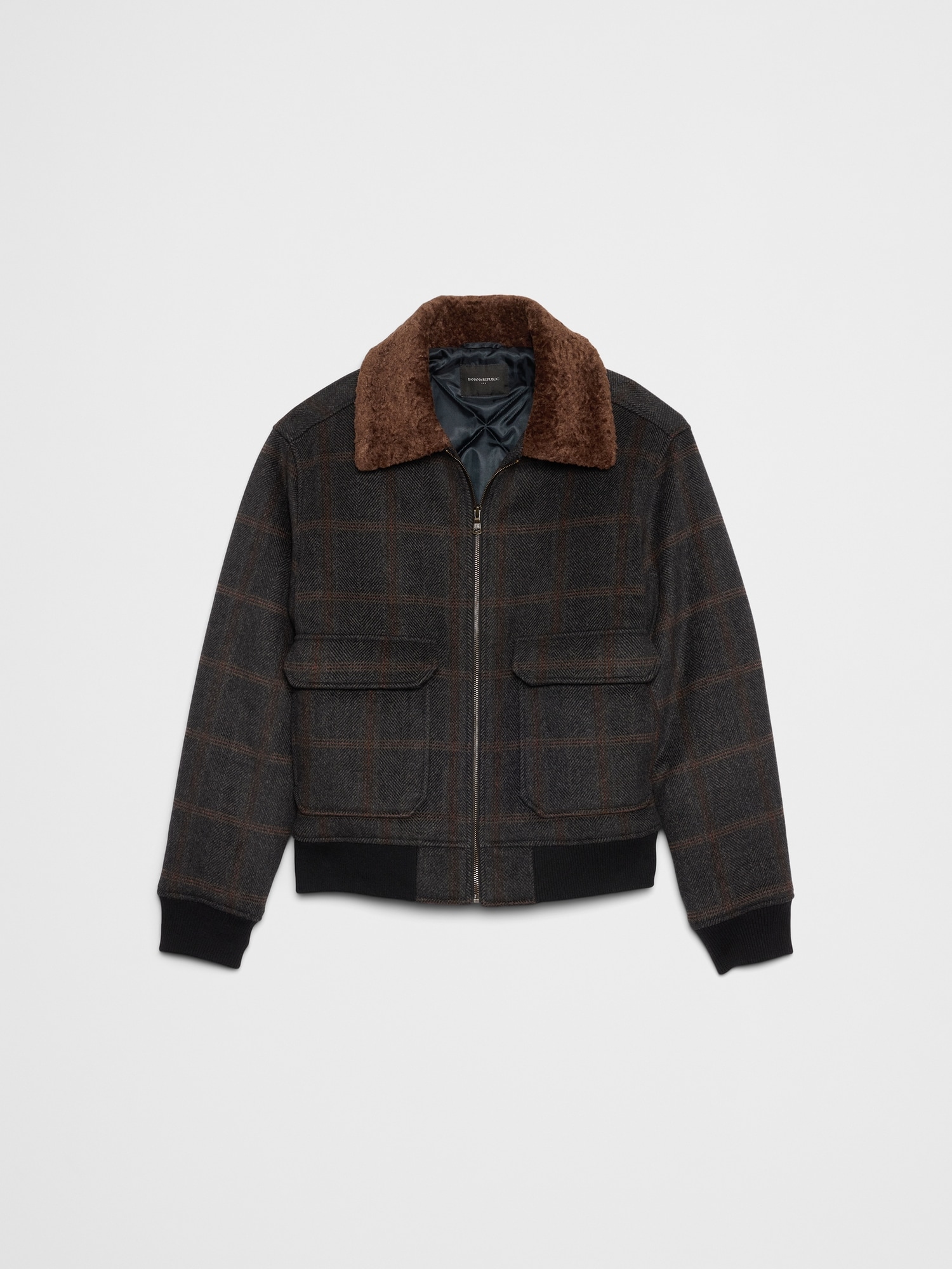 Image number 4 showing, Wool-Blend Bomber Jacket