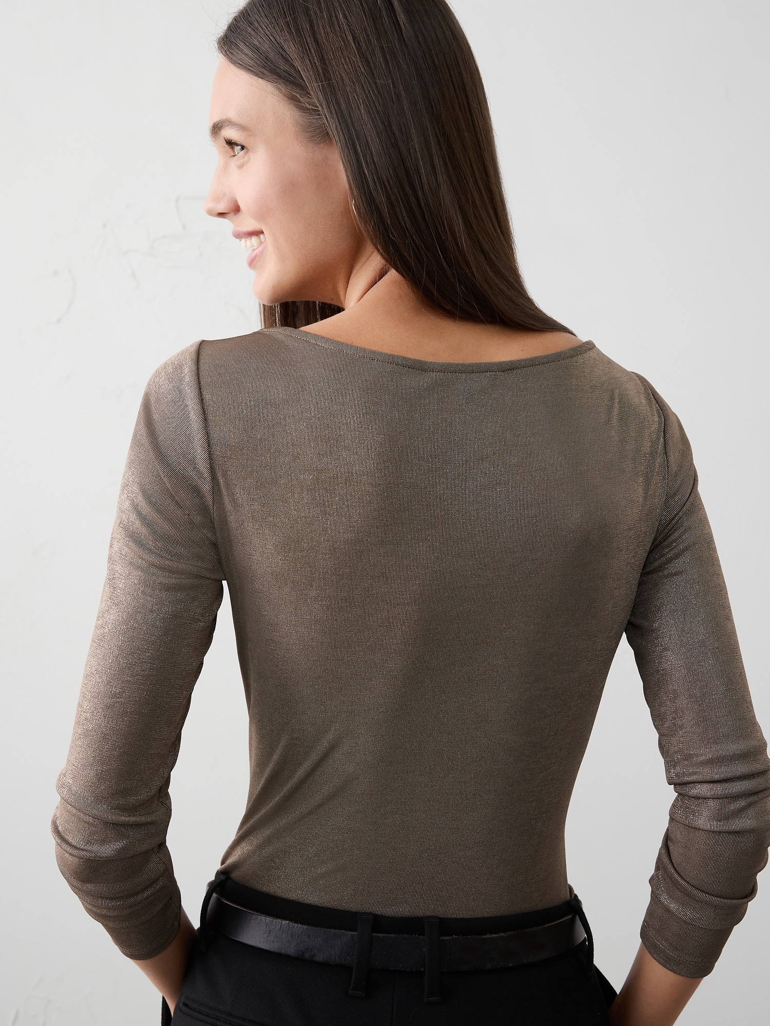 Image number 2 showing, Foiled Ribbed Top