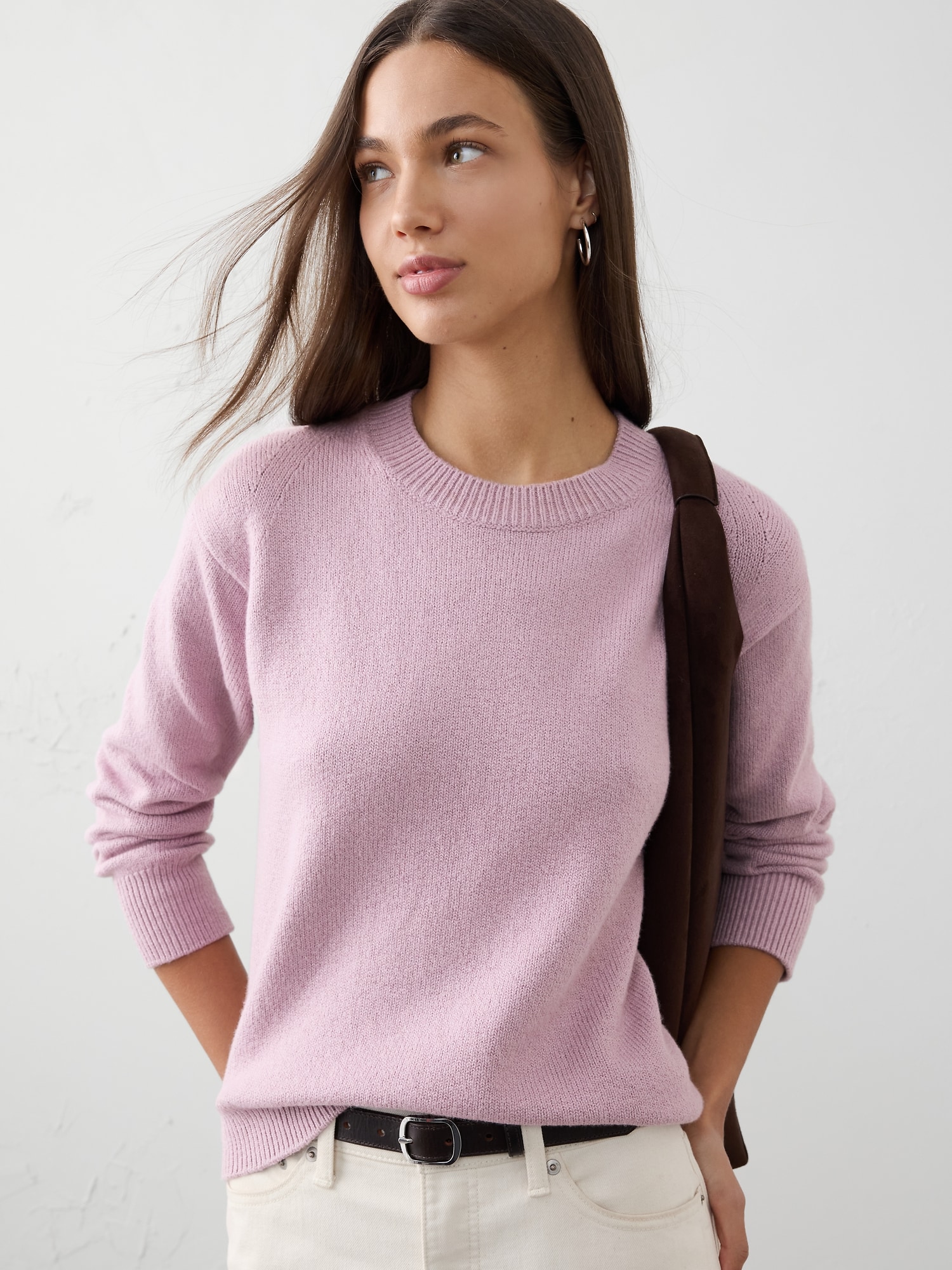 Cozy Pullover Sweater - Sugar Lilac
