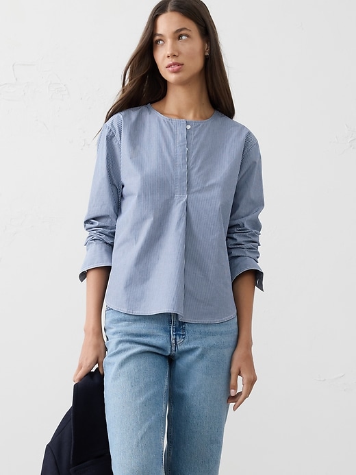 Placket Popover Shirt