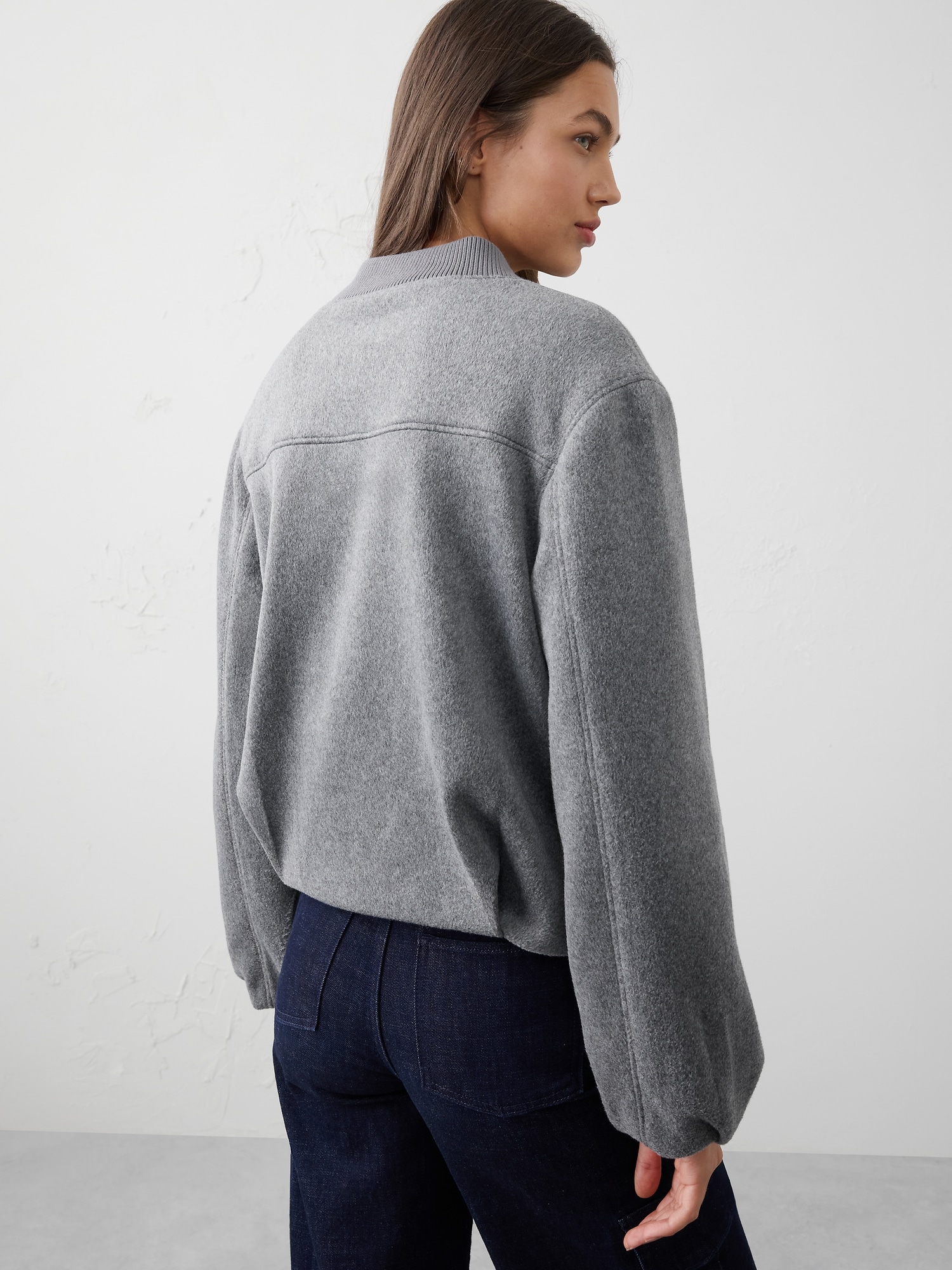 Image number 2 showing, Brushed Bomber Jacket
