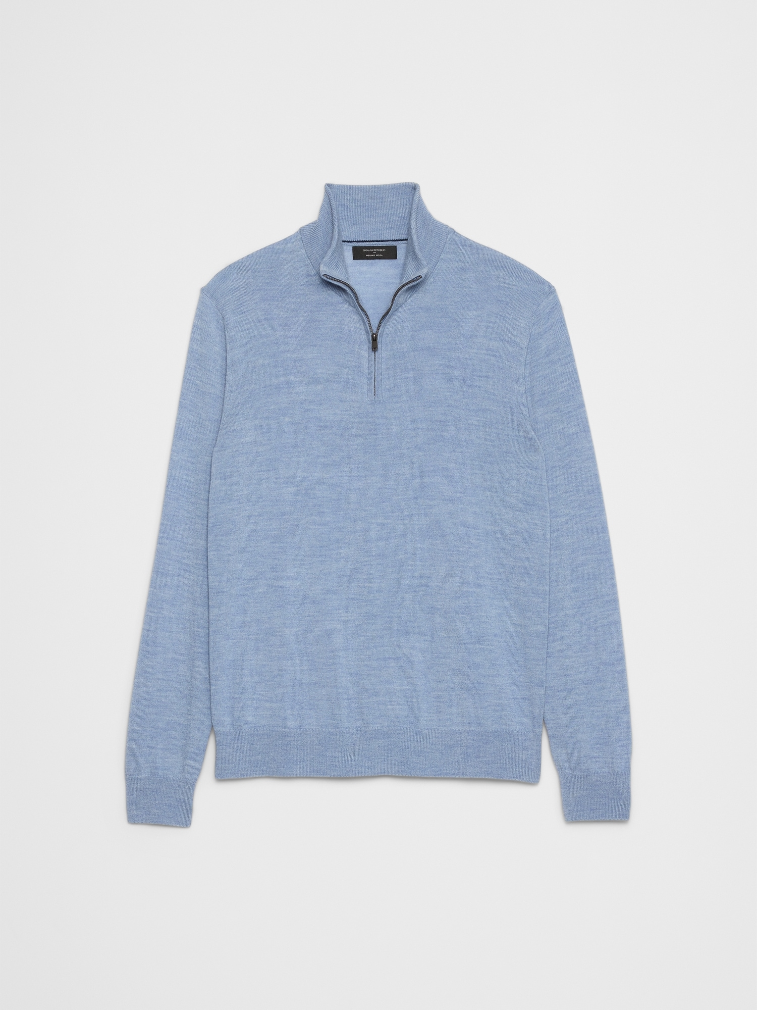Image number 7 showing, Merino Wool Half-Zip Sweater