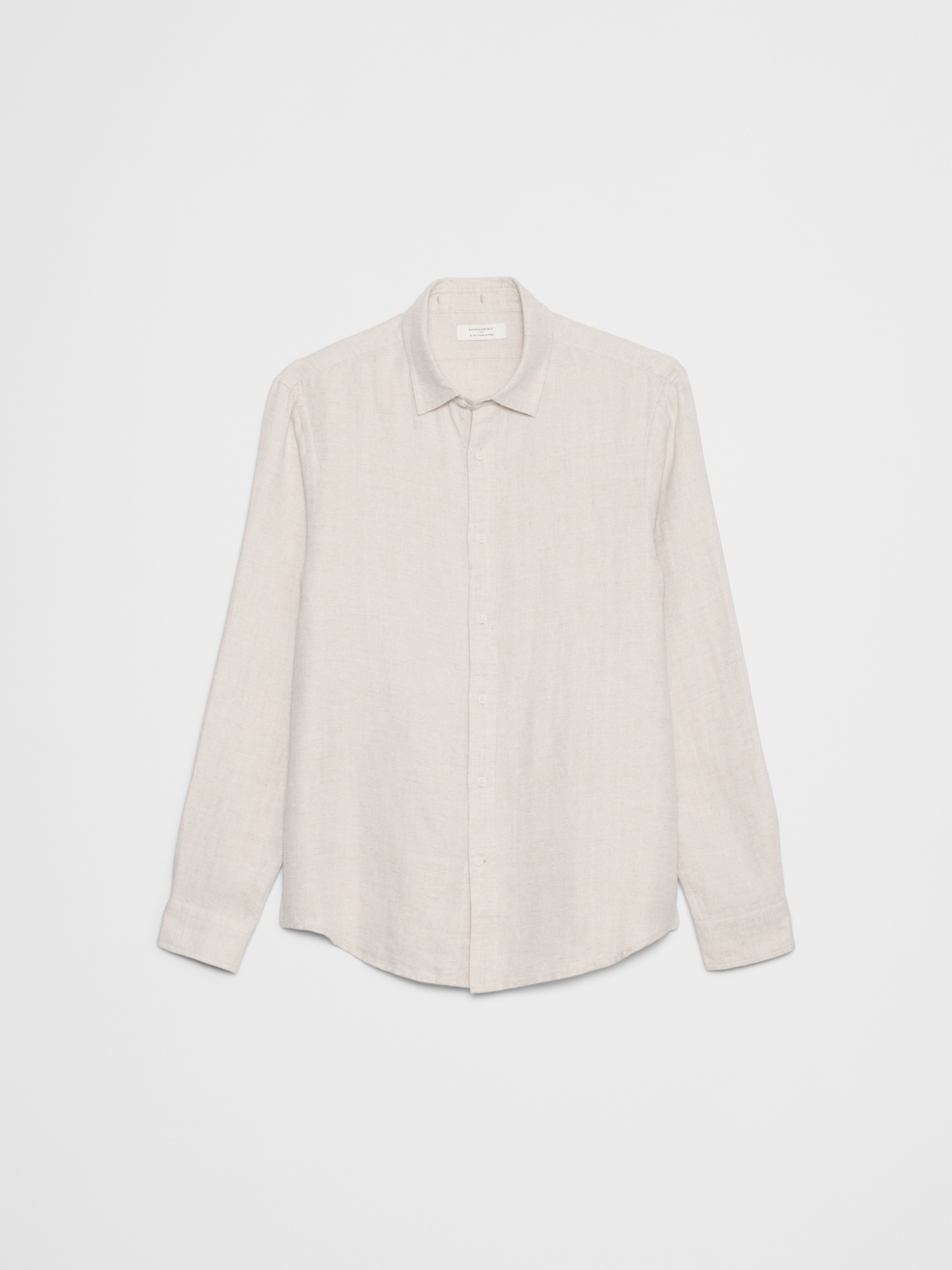 Image number 7 showing, Slim-Fit Linen-Blend Shirt