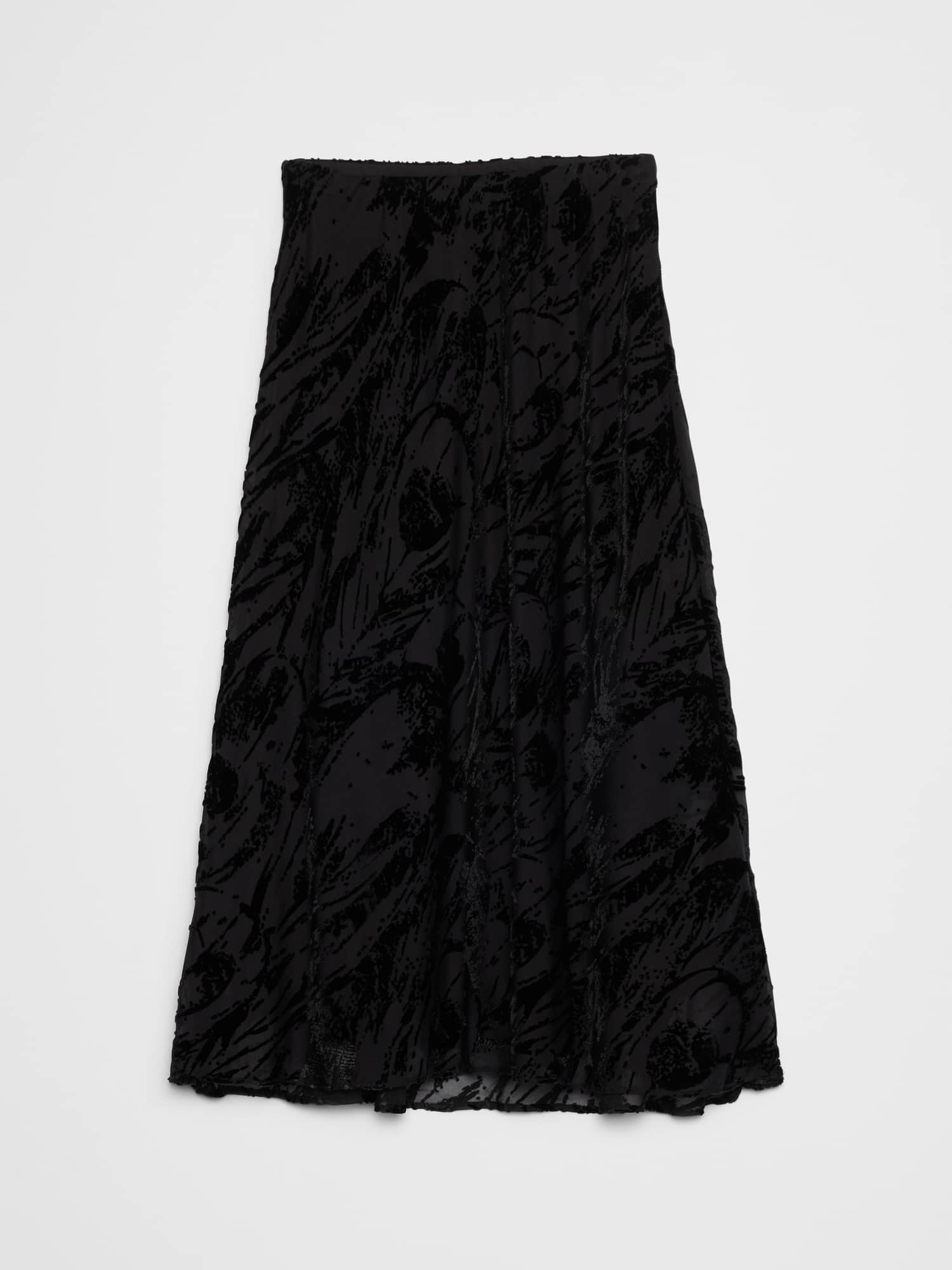 Image number 4 showing, Velvet Burnout Midi Skirt