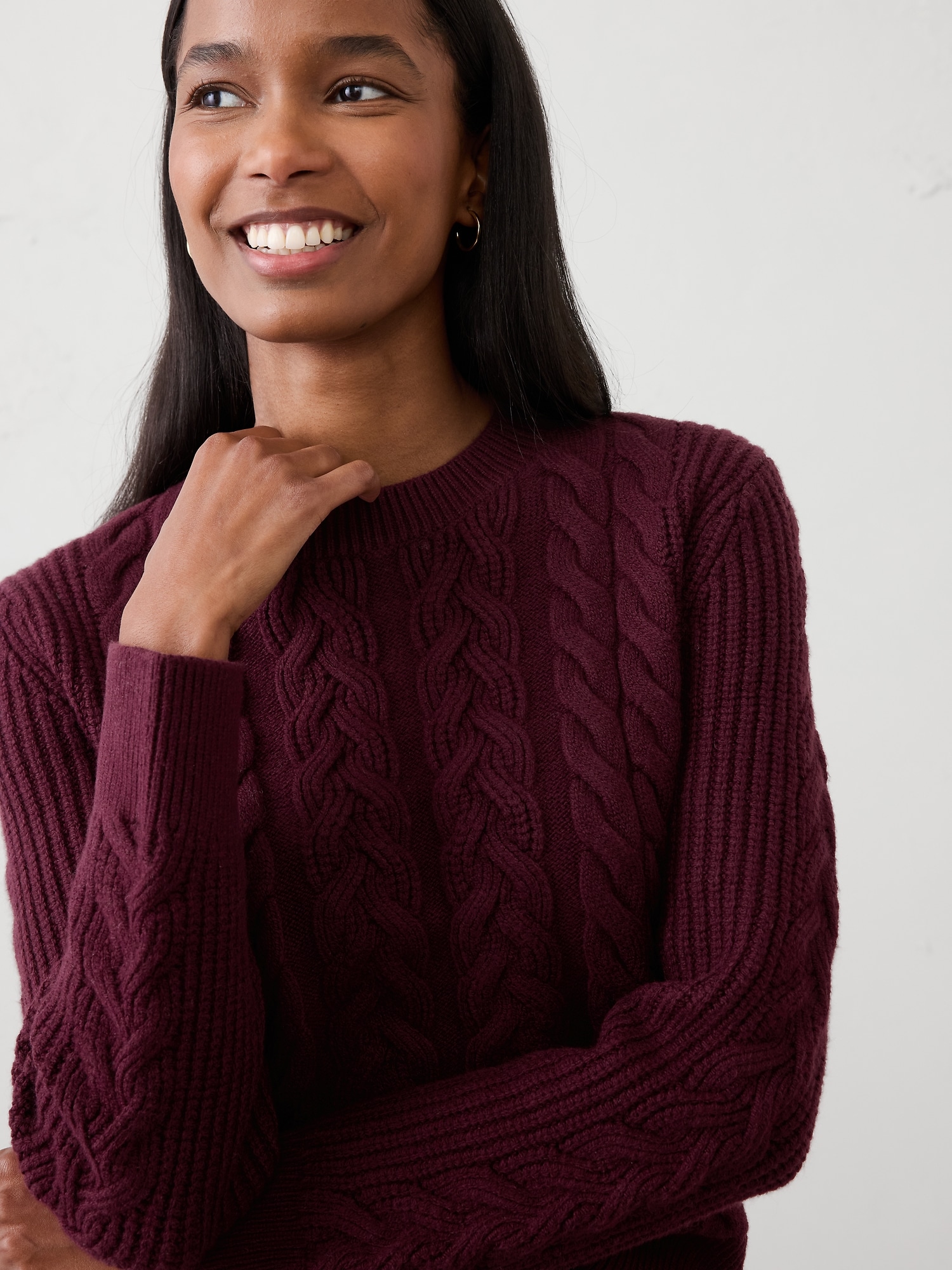 Image number 3 showing, Cable Pullover Sweater
