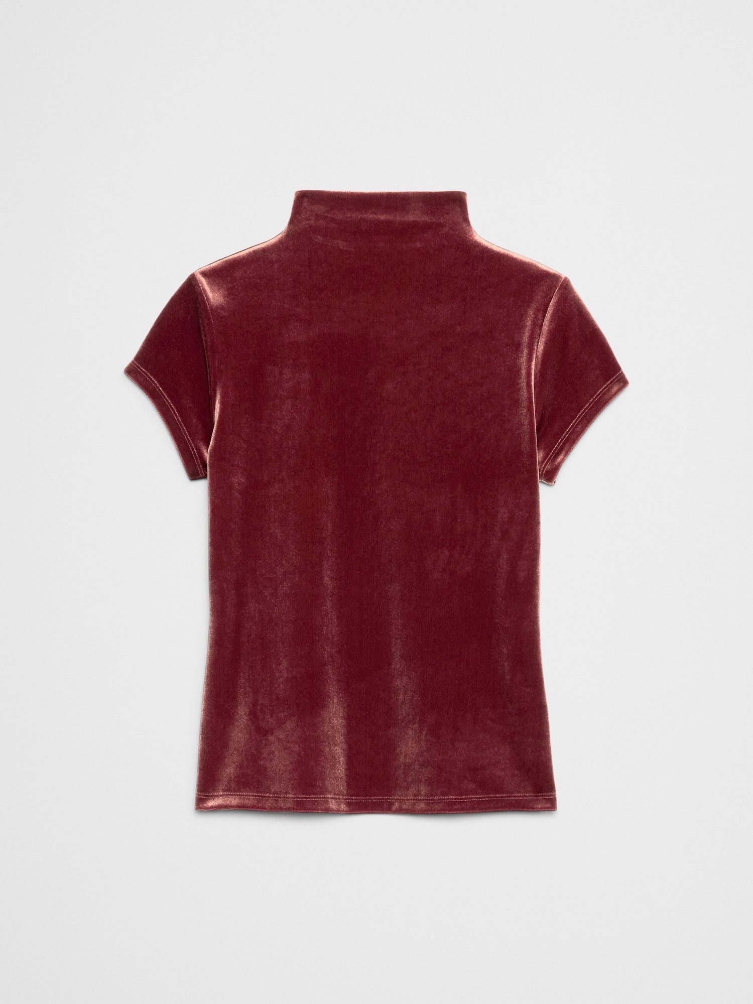 Image number 4 showing, Velvet Mock-Neck Top