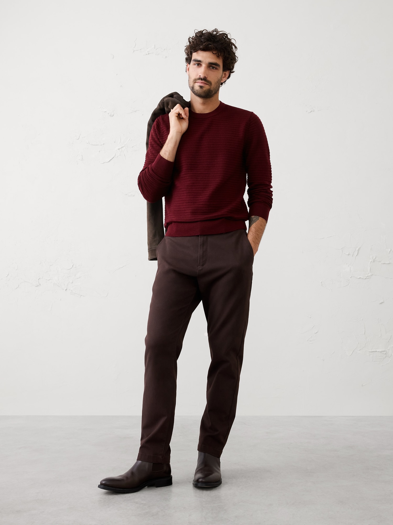 Merino Wool Textured Sweater