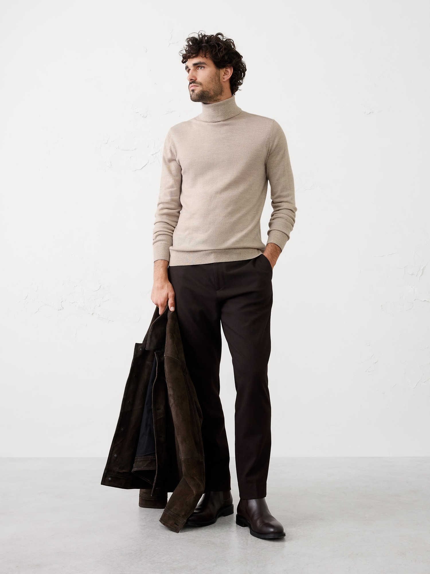 Image number 1 showing, Merino Wool Turtleneck Sweater