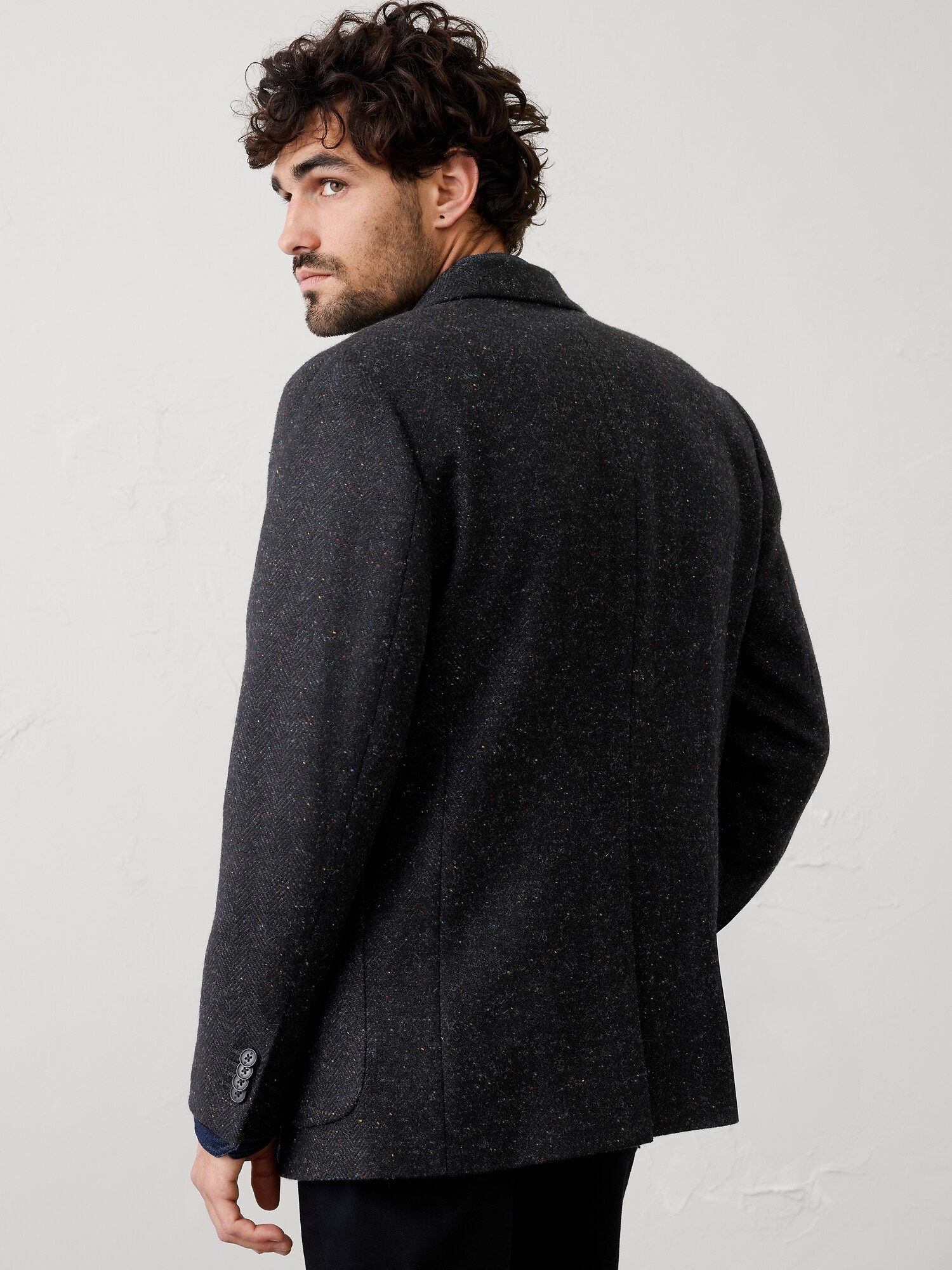 Image number 2 showing, Tailored-Fit Donegal Jacket