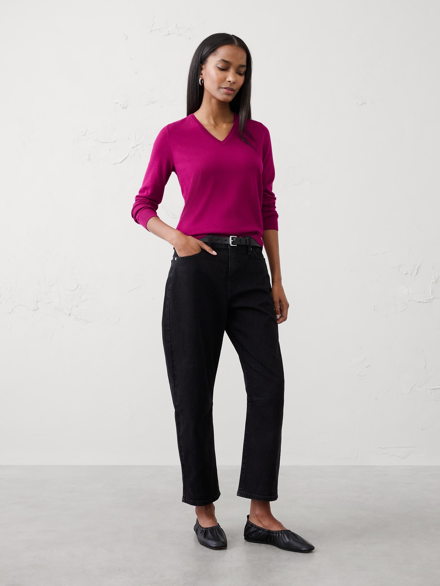 Forever V-Neck Sweater - Camu Berry