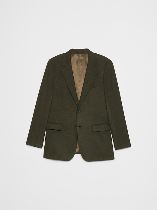 Tailored-Fit Flannel Herringbone Suit Jacket | Banana Republic Factory