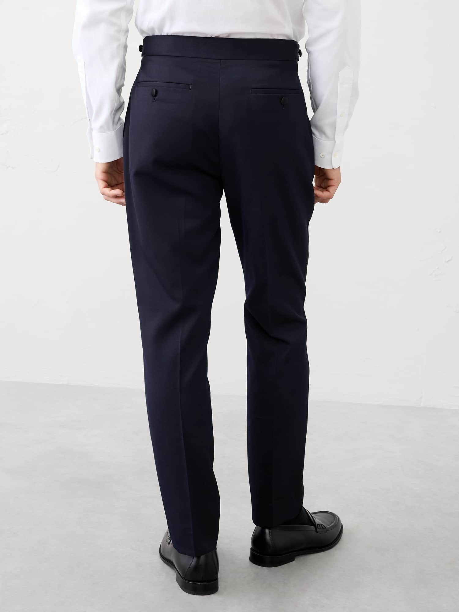 Image number 2 showing, Tailored-Fit Luxe Tuxedo Suit Trouser