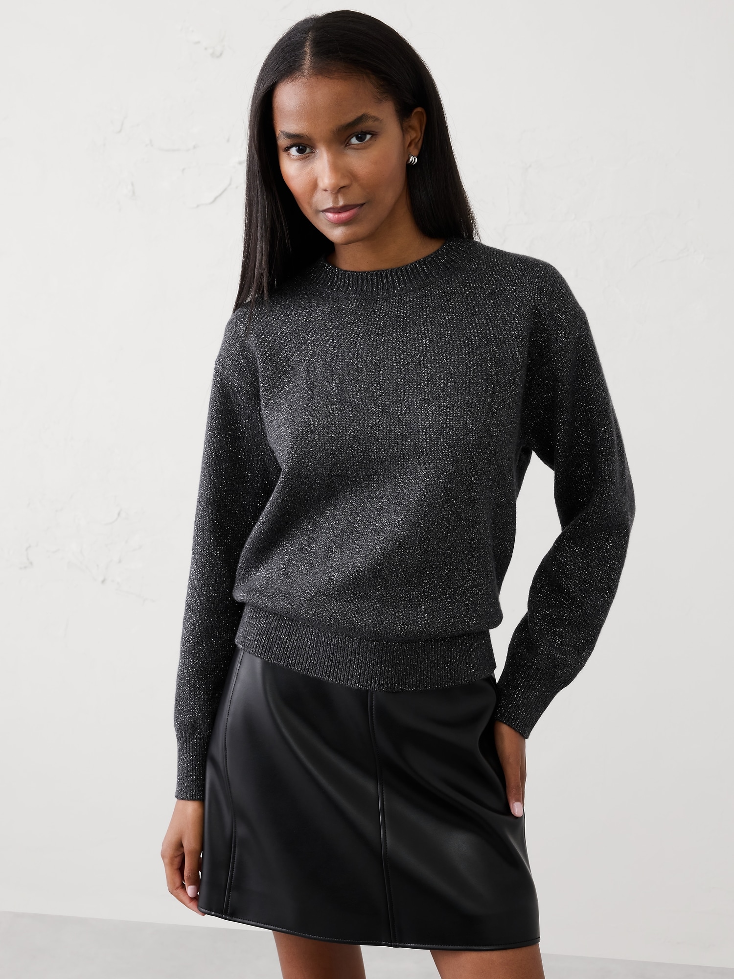 Cozy Pullover Sweater - Charcoal Heather