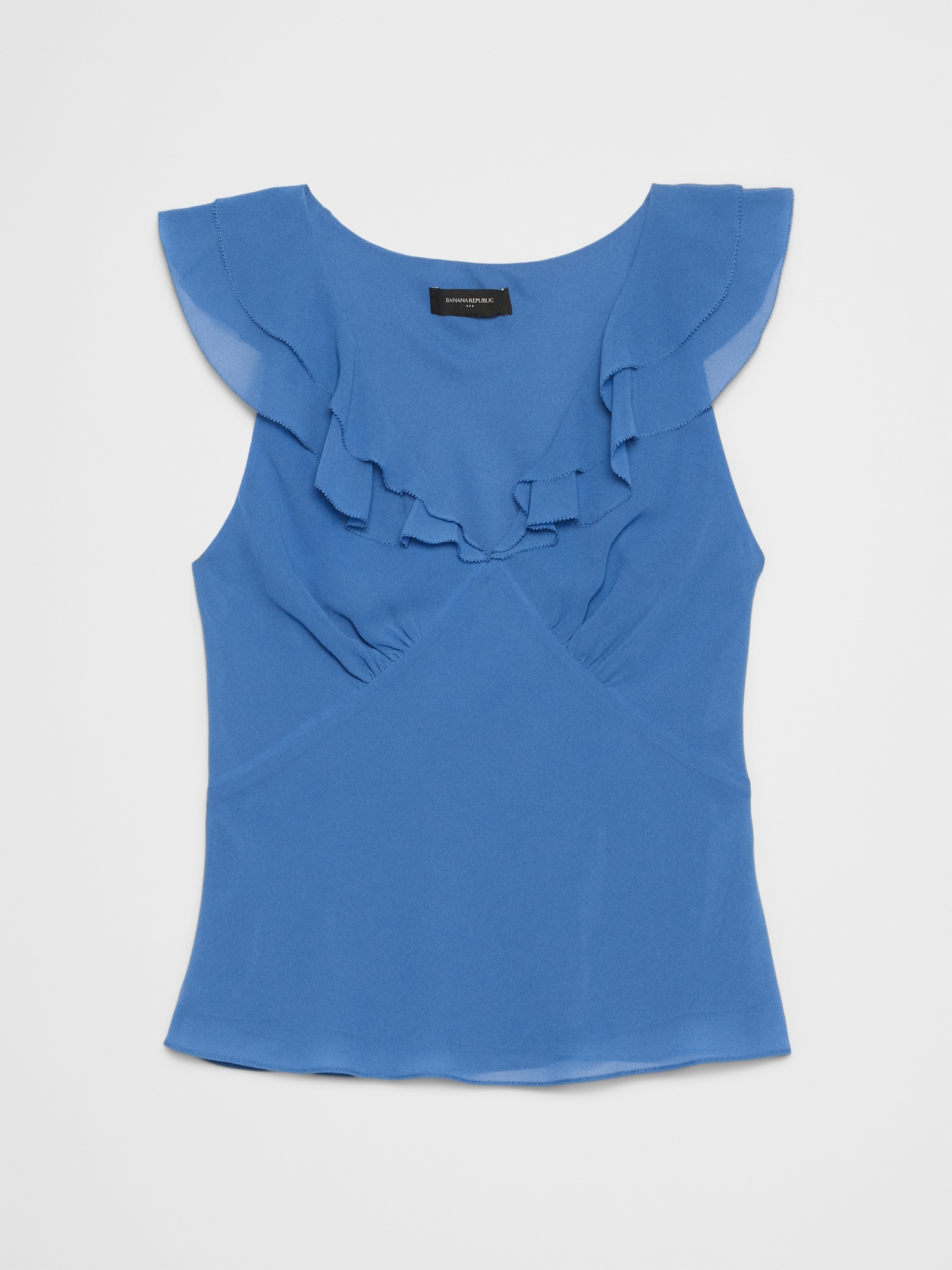 Image number 4 showing, Ruffle V-Neck Chiffon Top