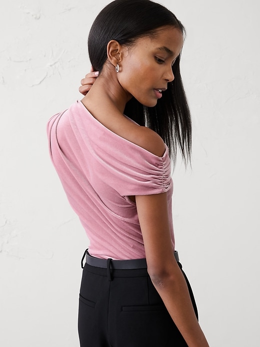 Velvet Off-Shoulder Top