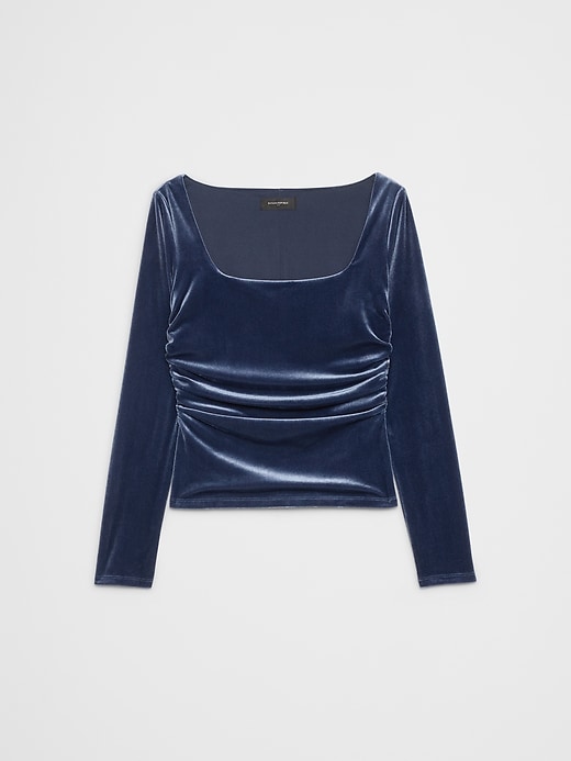 Velvet Square-Neck Top | Banana Republic Factory
