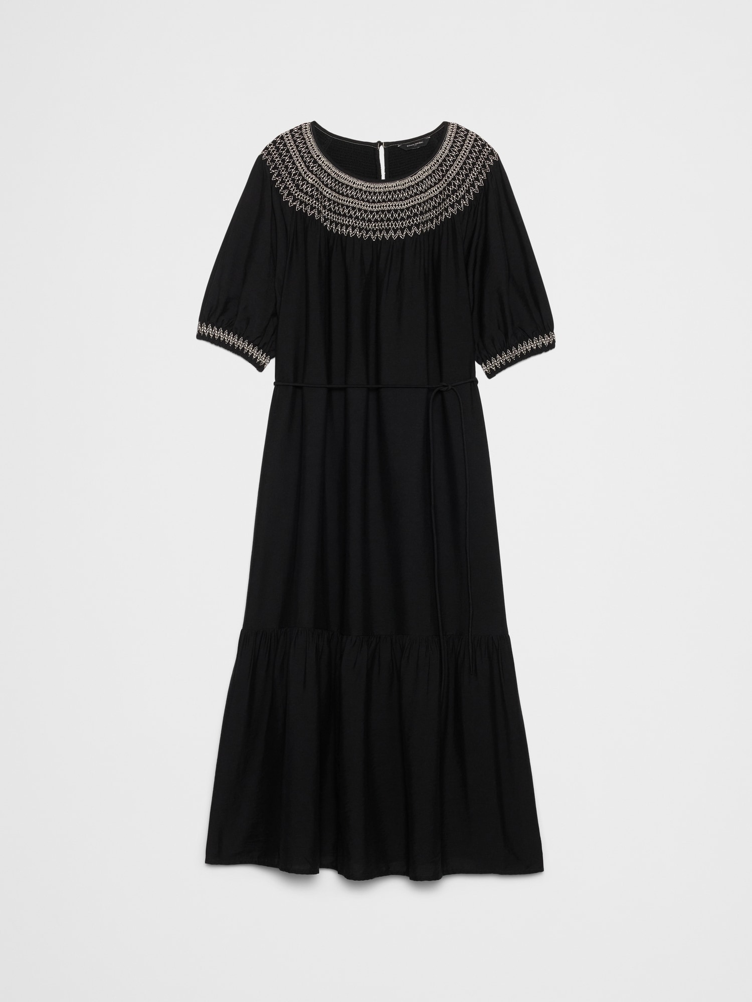 Image number 4 showing, 3/4 Sleeve Embroidered Dress