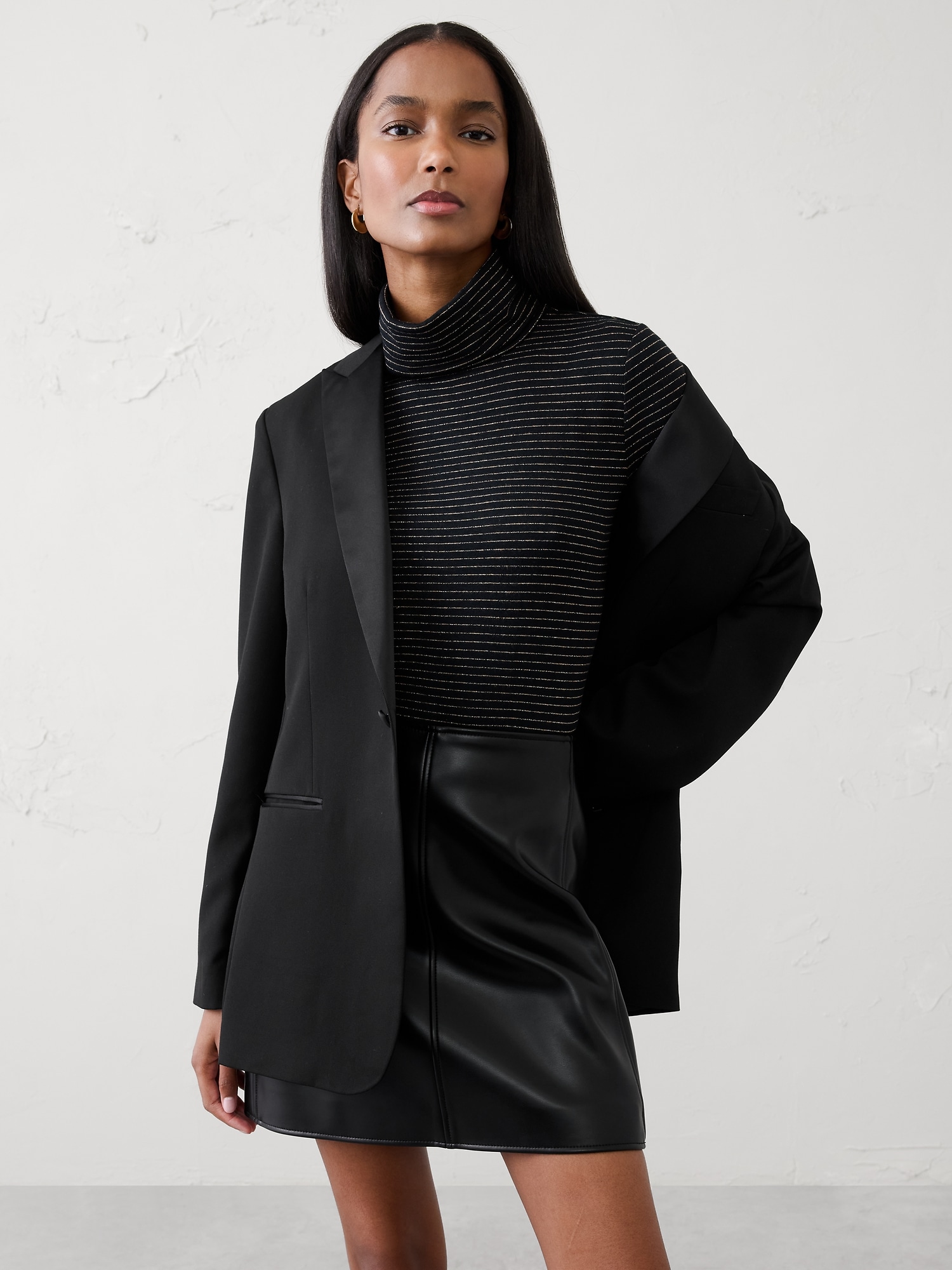 Image number 3 showing, Lurex Soft Luxe Turtleneck Top