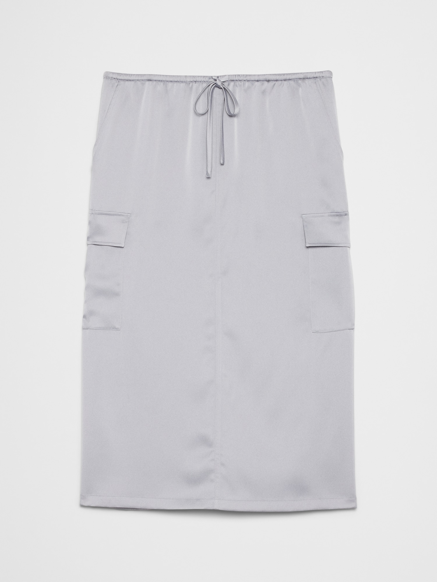 Image number 4 showing, Satin Cargo Midi Skirt