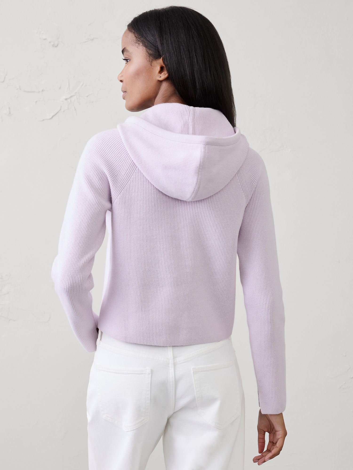 Image number 2 showing, Ribbed Sweater Hoodie