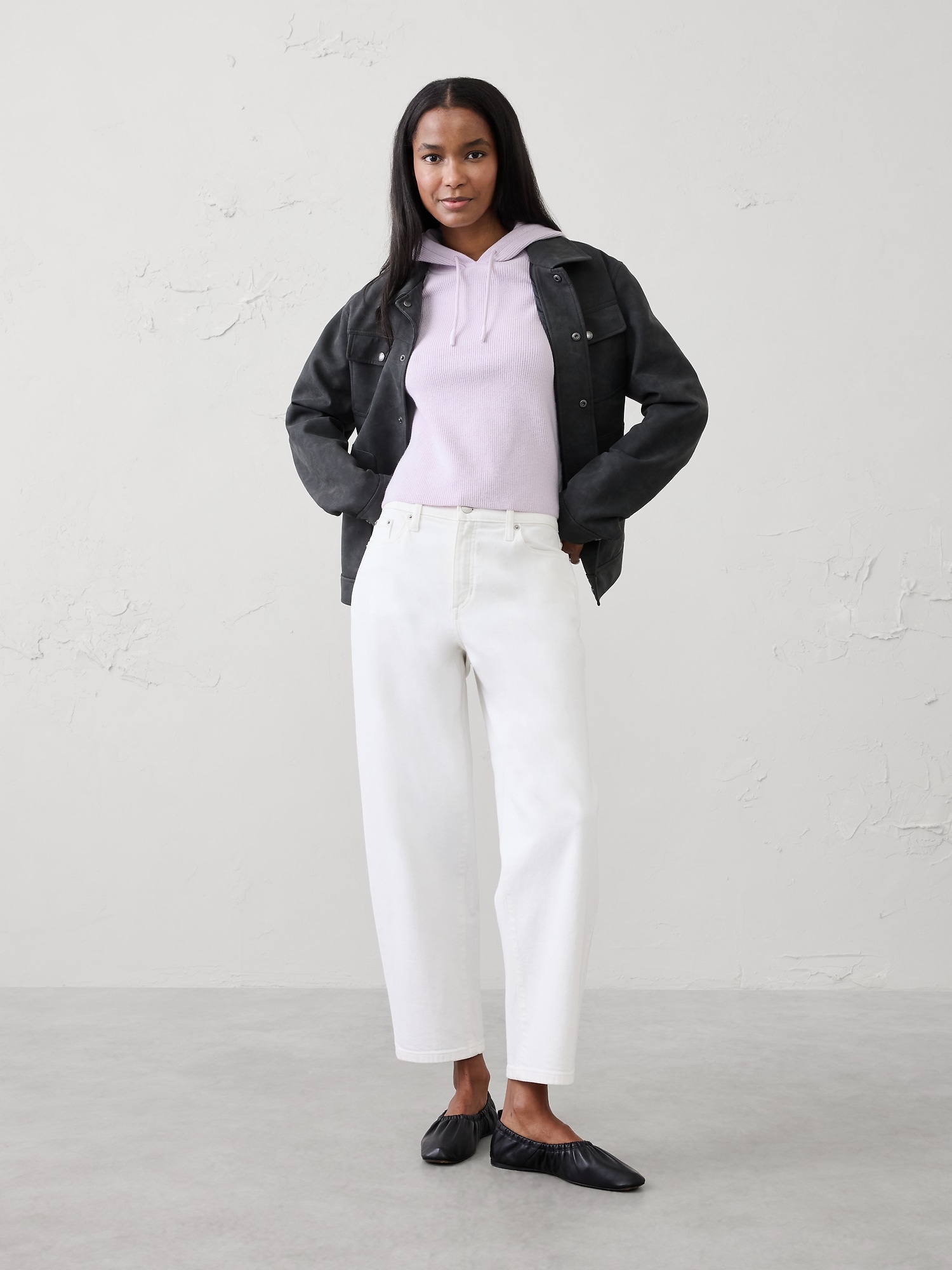 Image number 3 showing, Ribbed Sweater Hoodie