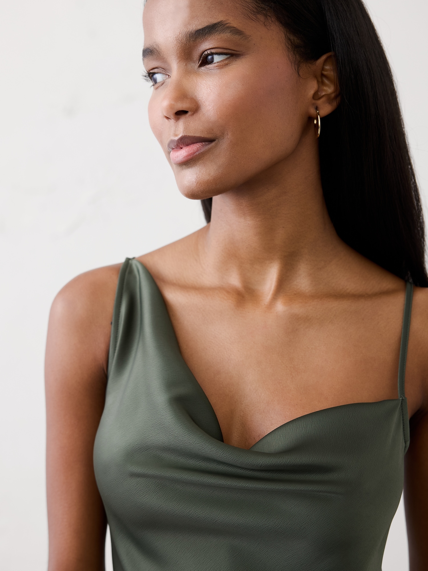 Image number 3 showing, Satin Midi Sheath Dress