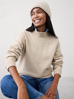 Cozy Turtleneck Pullover Sweater | Banana Republic Factory