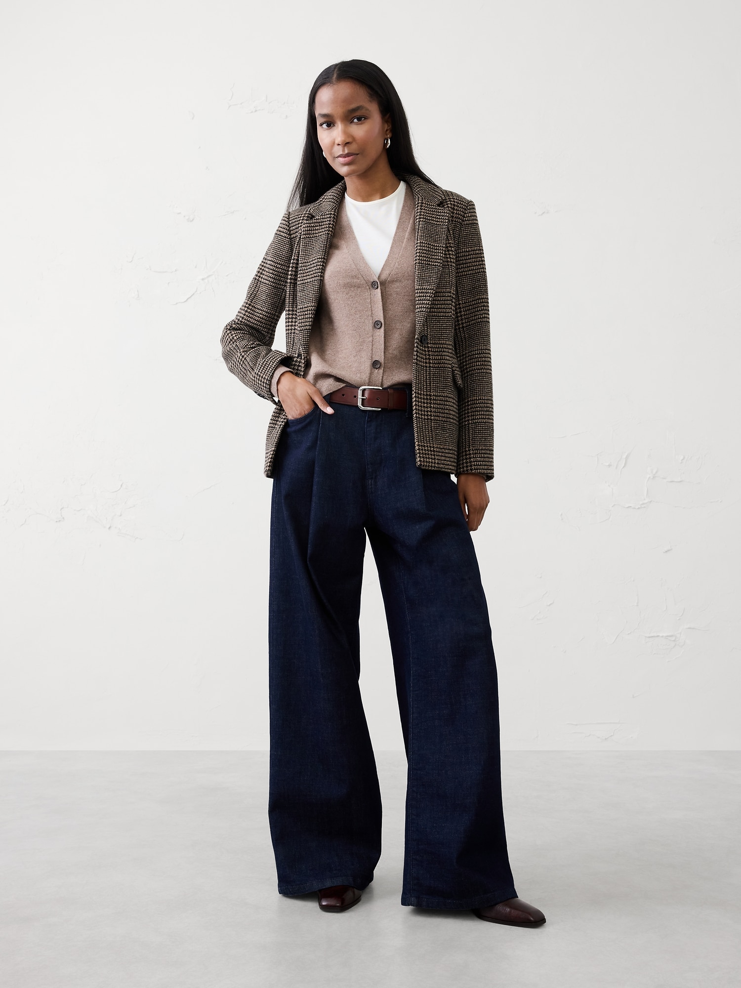 Image number 3 showing, Merino-Cashmere Blend Cardigan Sweater