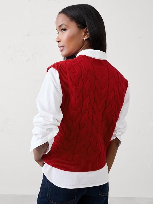 Cable Sweater Vest