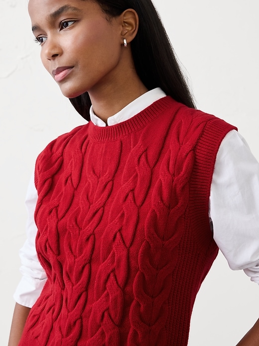 Cable Sweater Vest