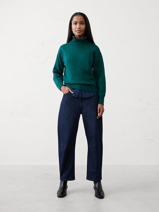 Wide-Leg High-Rise Pull-On Jean