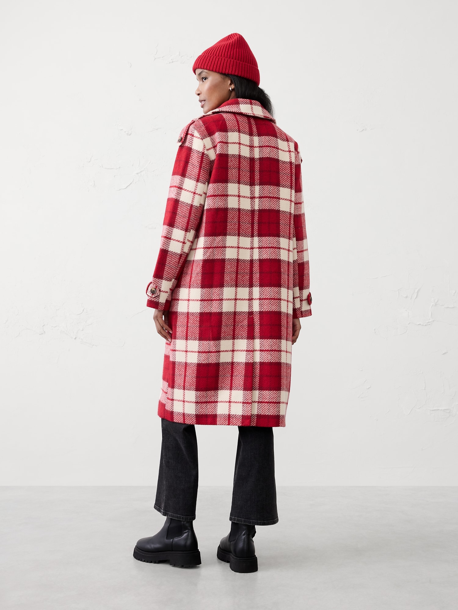 Image number 2 showing, Plaid Coat