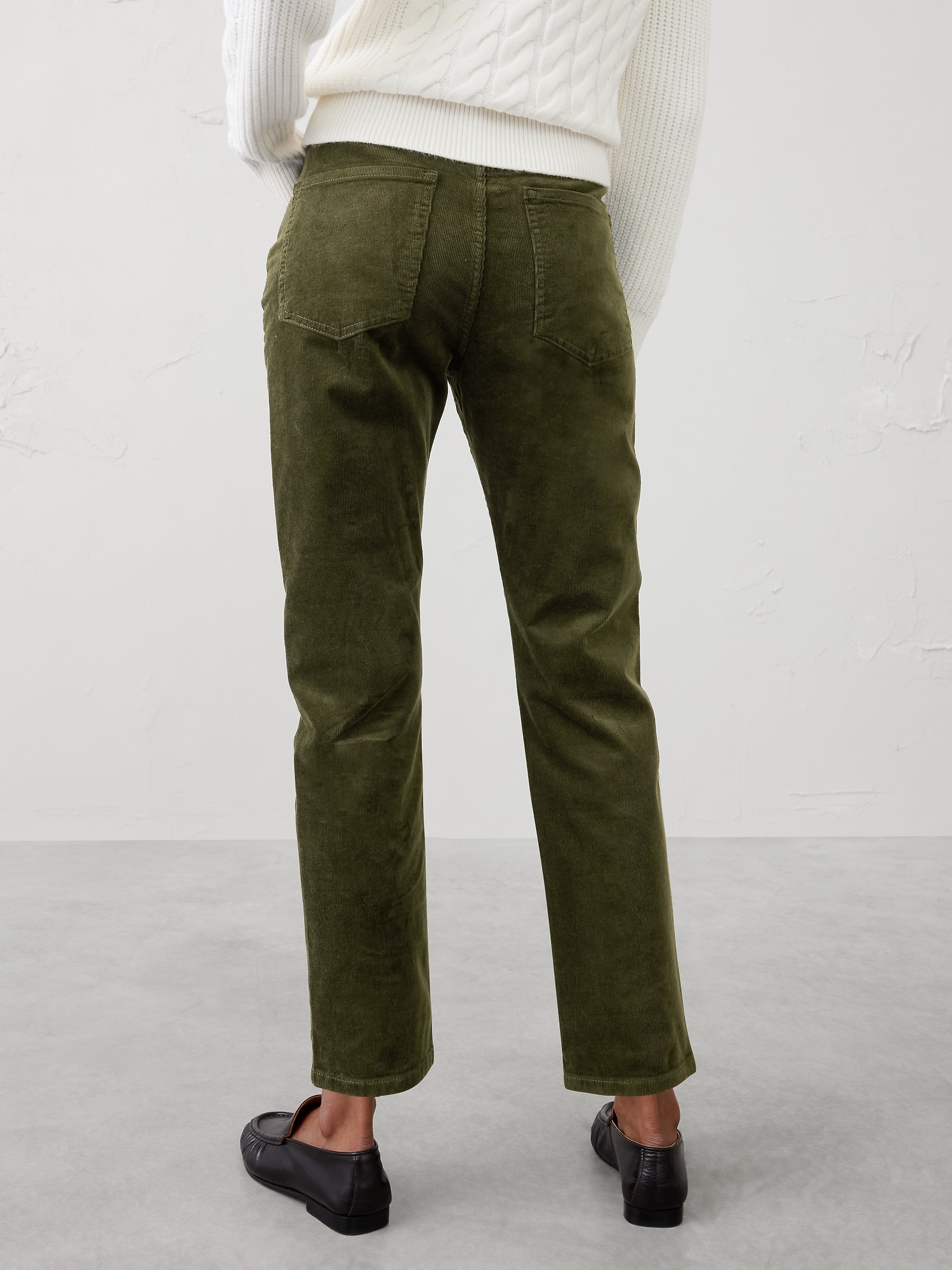 Image number 2 showing, Slim High-Rise Corduroy Pant