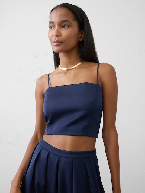 Satin Cropped Camisole