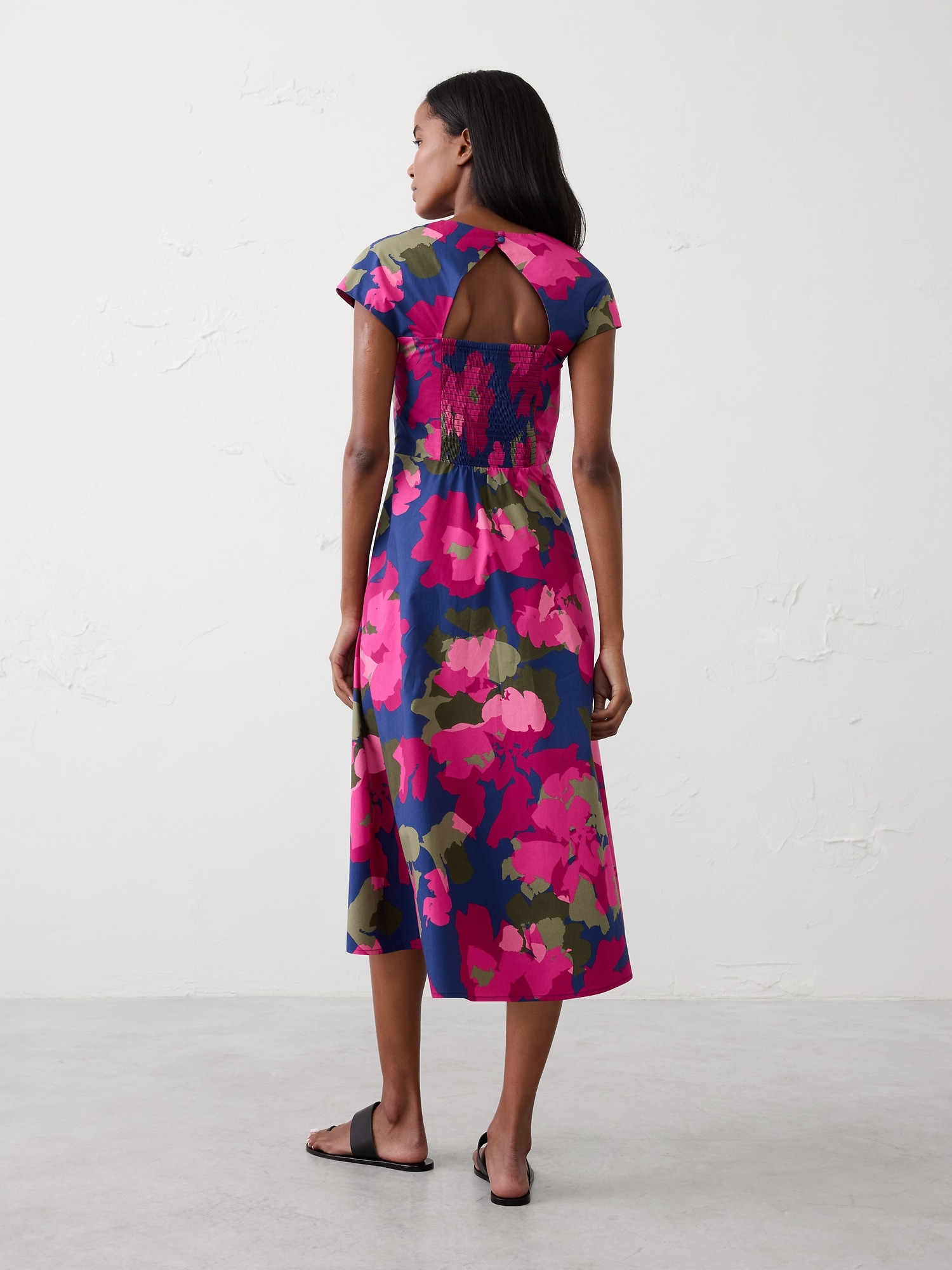 Image number 2 showing, Square-Neck Midi Dress