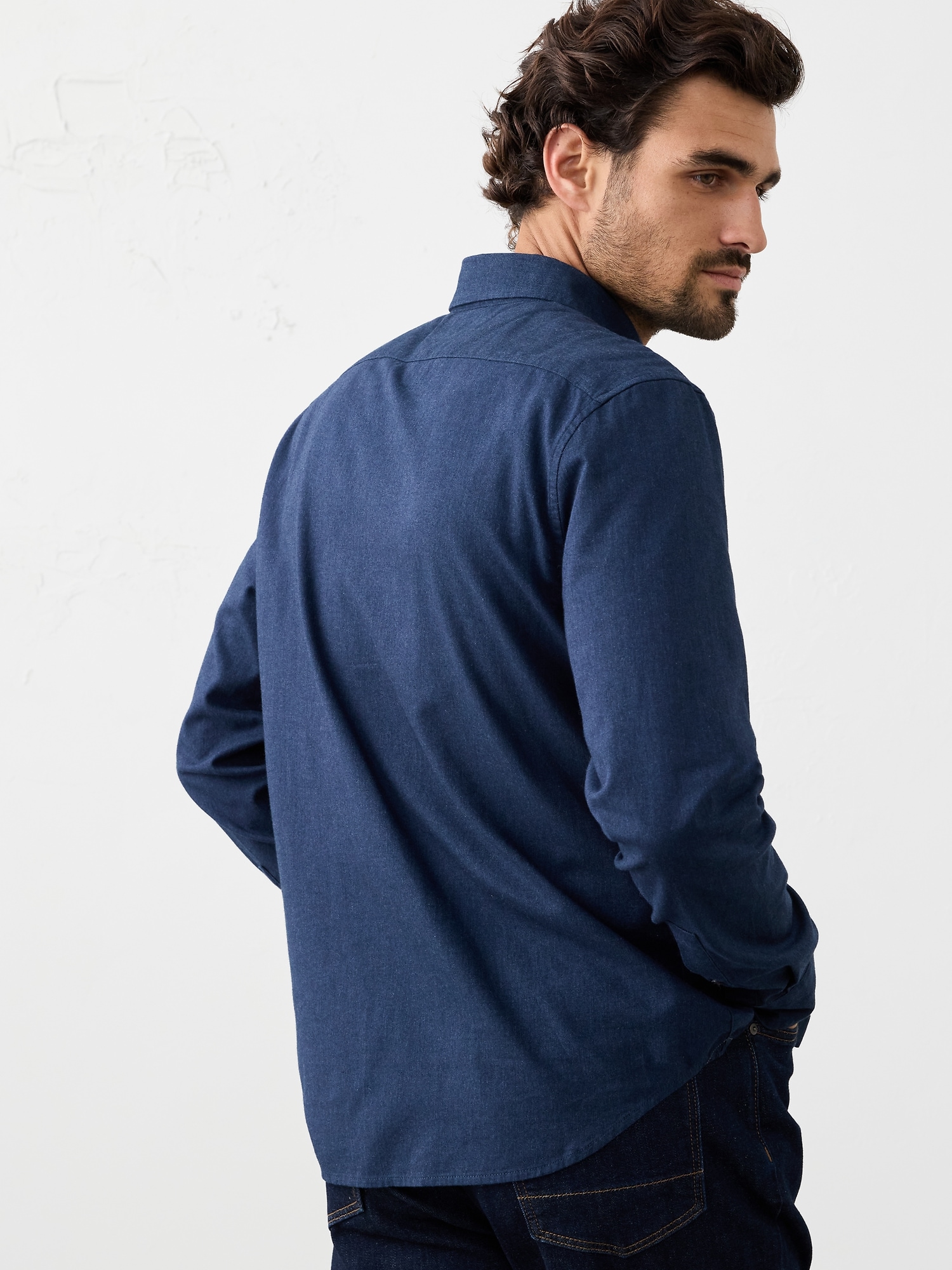 Image number 5 showing, Slim-Fit Lightweight Flannel Shirt